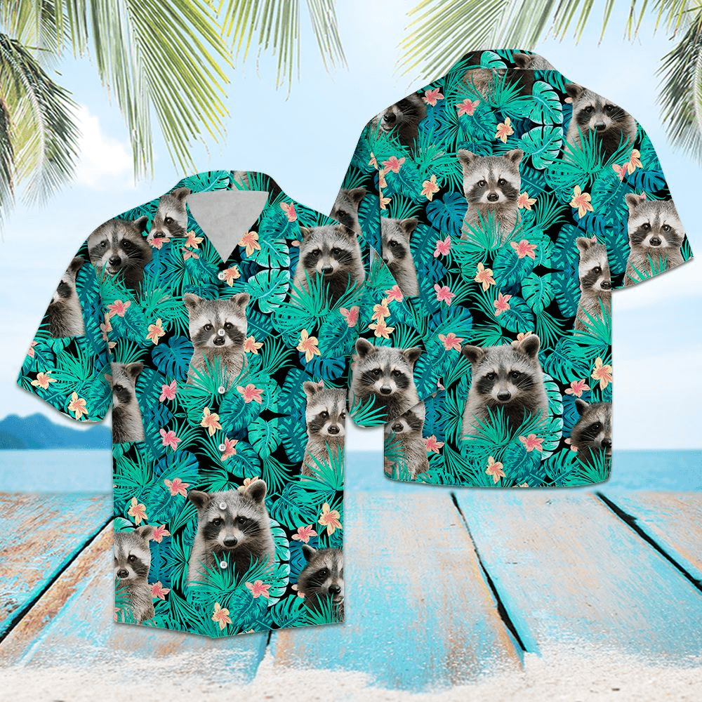 Raccoon Lover Hawaiian Aloha Shirts #H