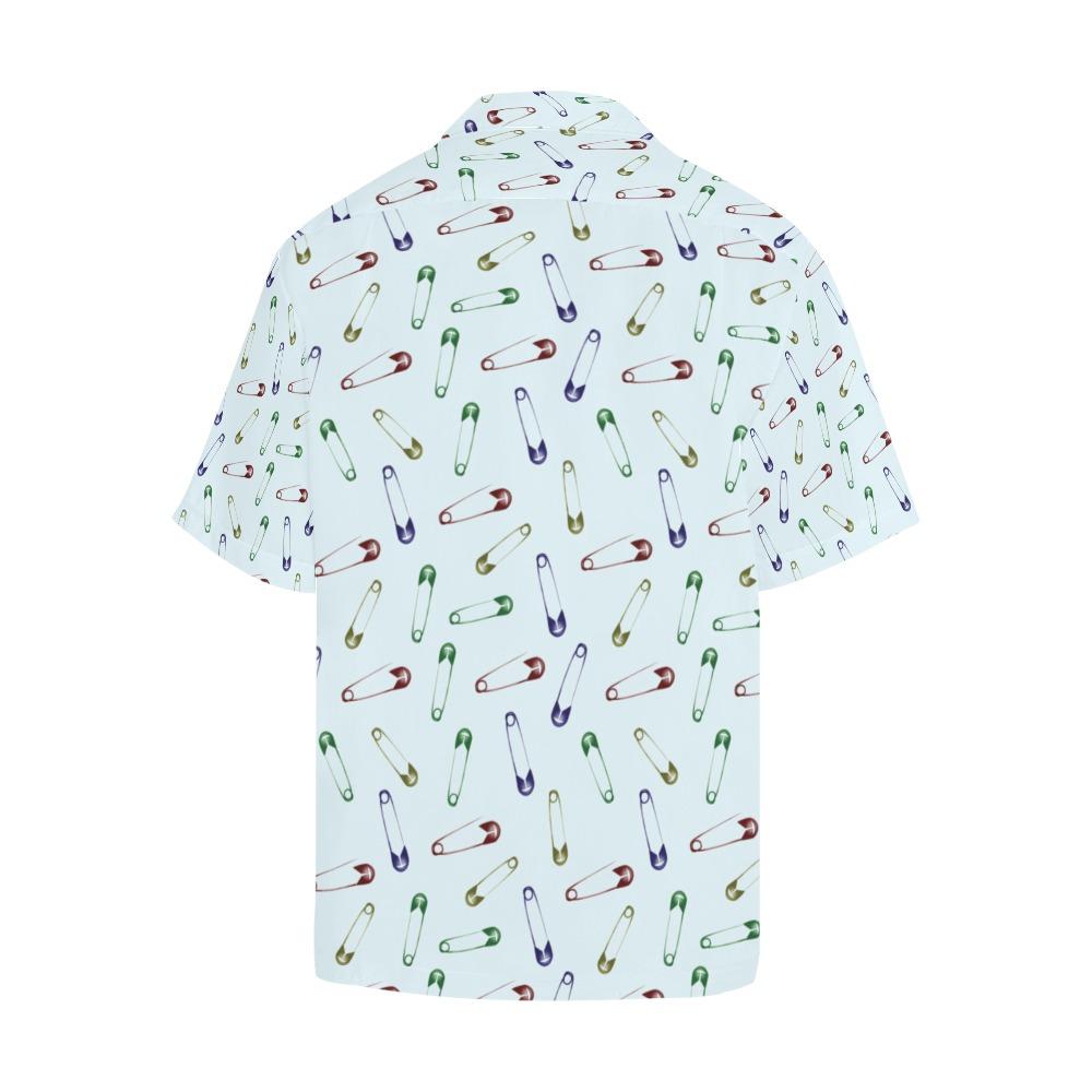 Safety Pin Print Design Hawaiian Shirt