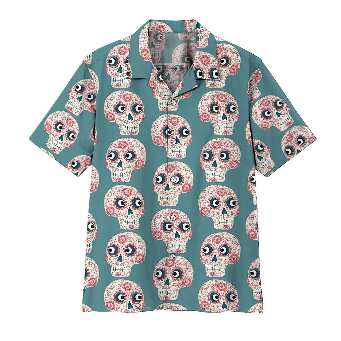  3D Mexican Skull Hawaii Shirt