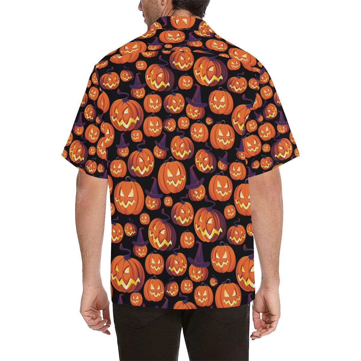 Halloween Pattern Print Design Hawaiian Shirt