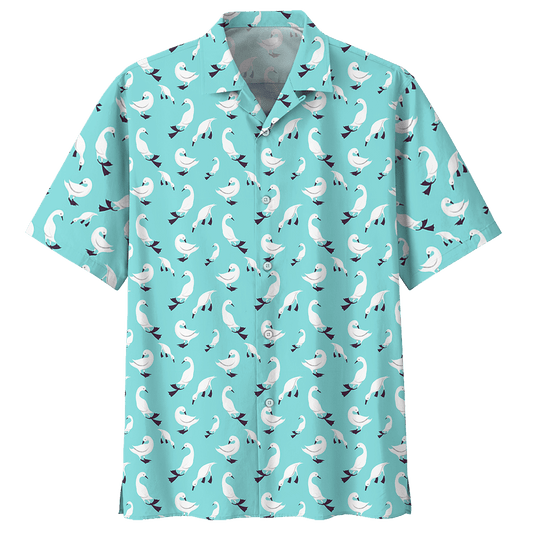 Duck  Blue High Quality Unisex Hawaiian Shirt For Men And Women Dhc17063688