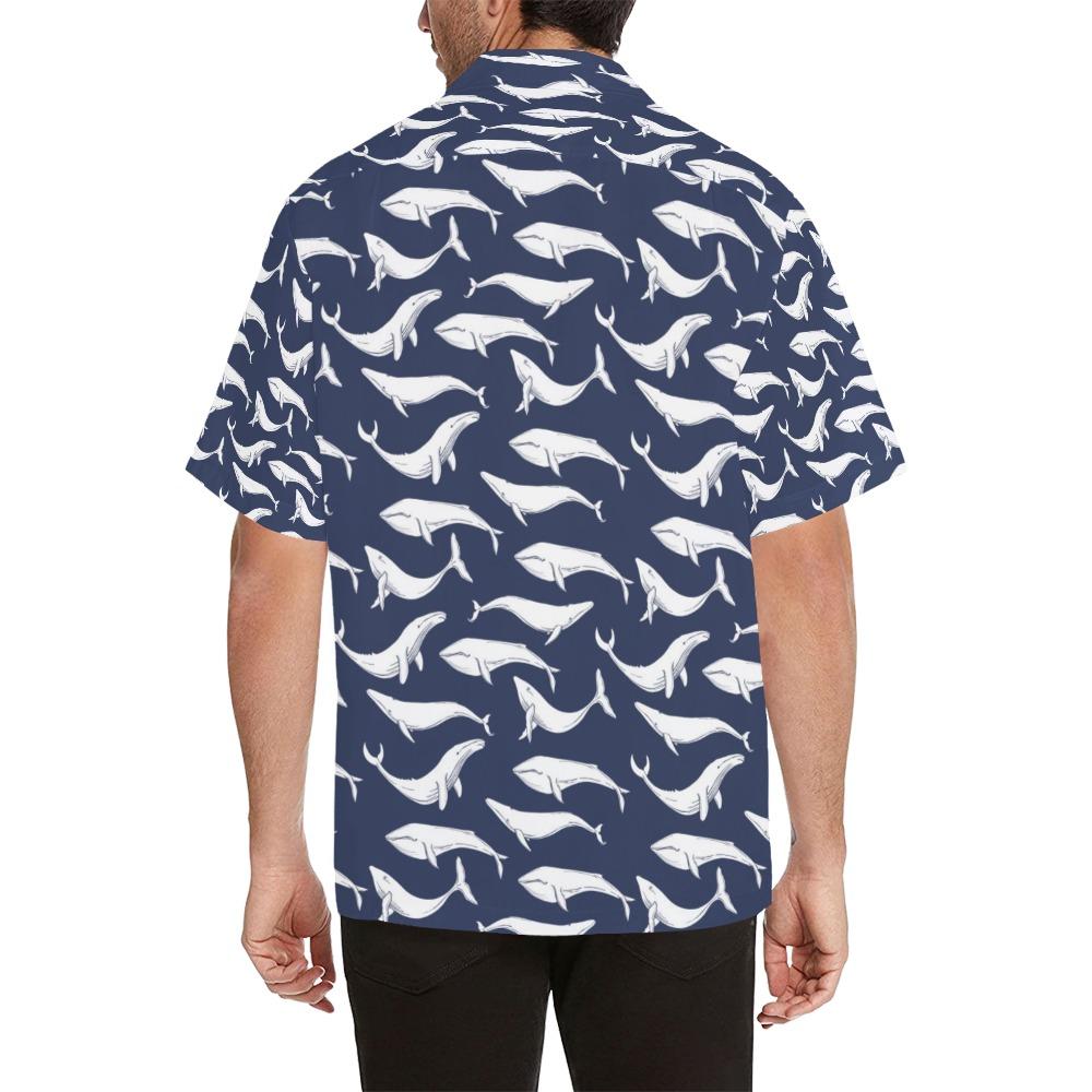 Whale Print Design Hawaiian Shirt