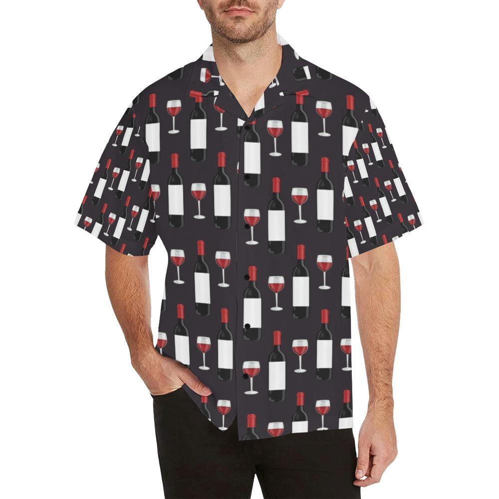 Wine Print Design Hawaiian Shirt