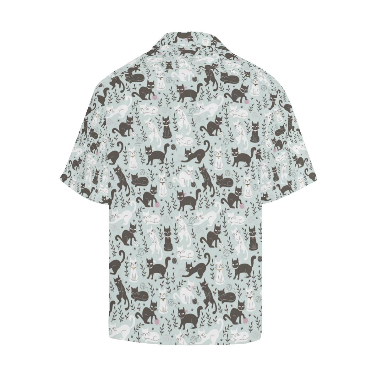 Cat Pattern Print Design Hawaiian Shirt