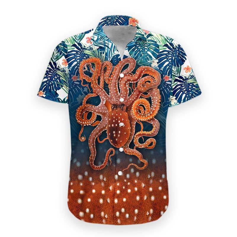  3D Octopus Hawaii Shirt