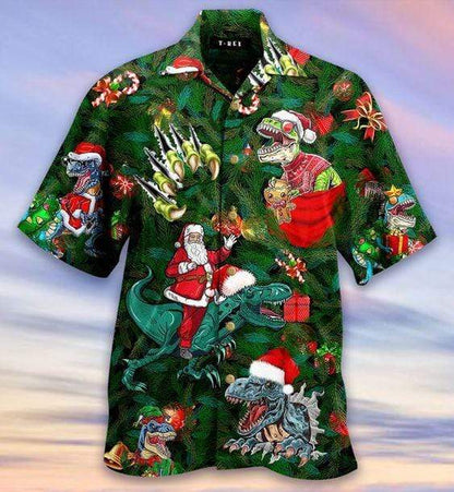 Dinosaur Enjoy Christmas Hawaiian Shirt