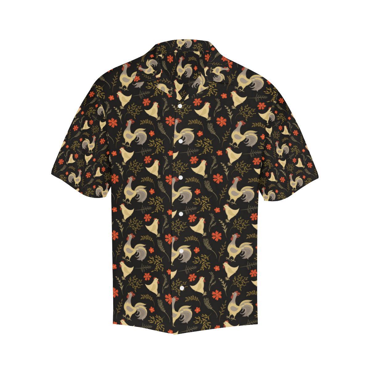 Chicken Pattern Print Design Hawaiian Shirt