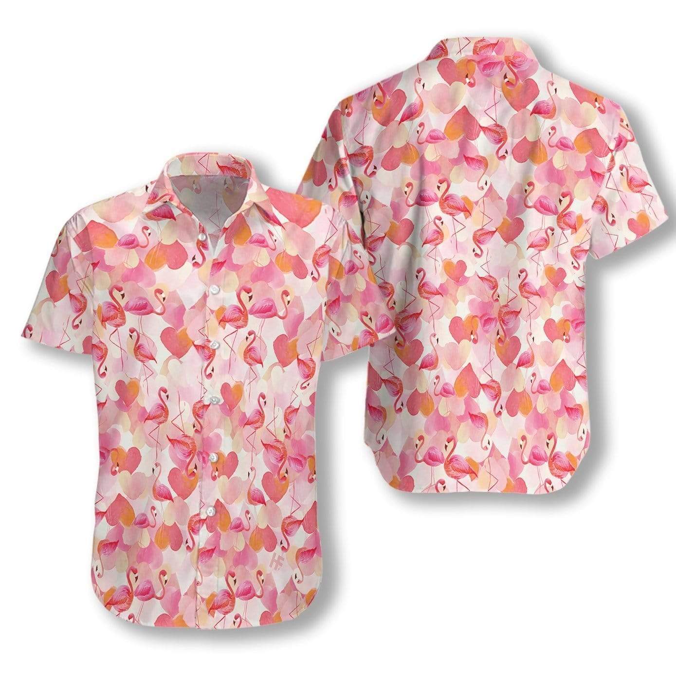 Pink Flamingo Hawaiian Aloha Shirts