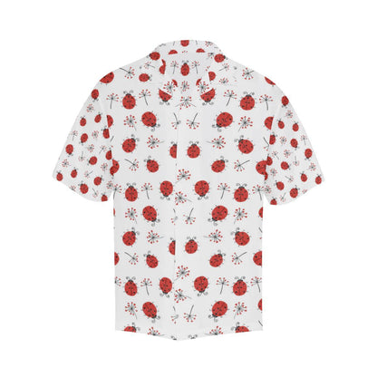 Ladybug Pattern Print Design 04 Mens All Over Hawaiian Shirt