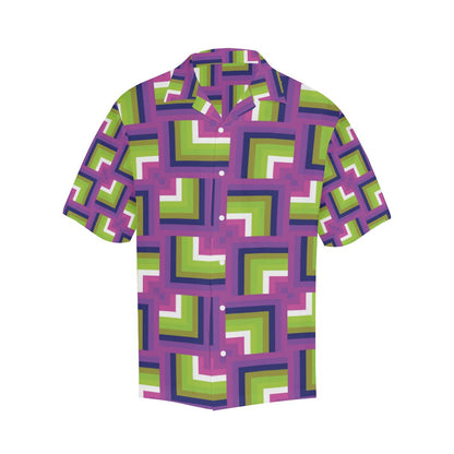 Optical Illusion Pattern Print Design A Hawaiian Shirt