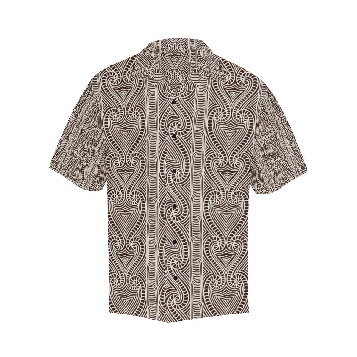 Maori Pattern Print Design Hawaiian Shirt