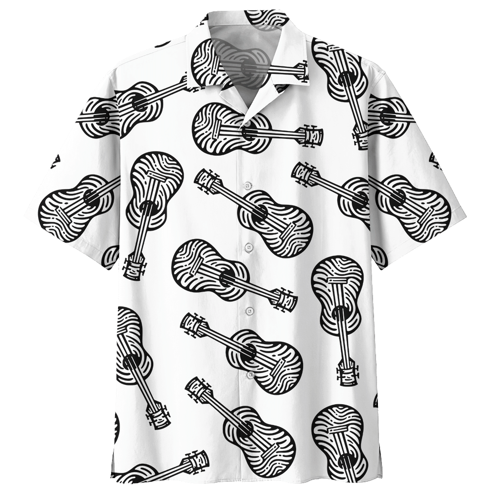 Guitar  White Awesome Design Unisex Hawaiian Shirt For Men And Women Dhc17063679