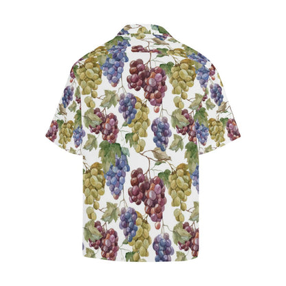 Grape Pattern Mens All Over Print Hawaiian Shirt