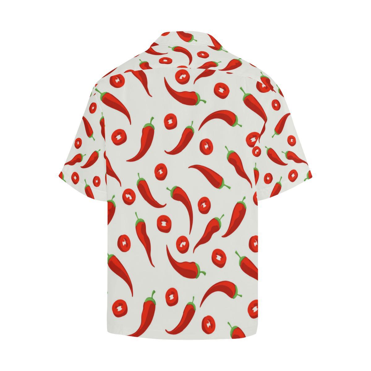 Chili Pattern Mens All Over Print Hawaiian Shirt