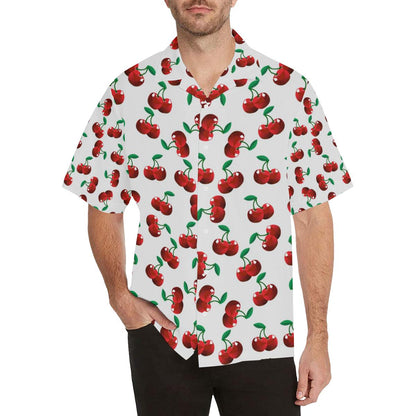 Cherry Pattern Mens All Over Print Hawaiian Shirt