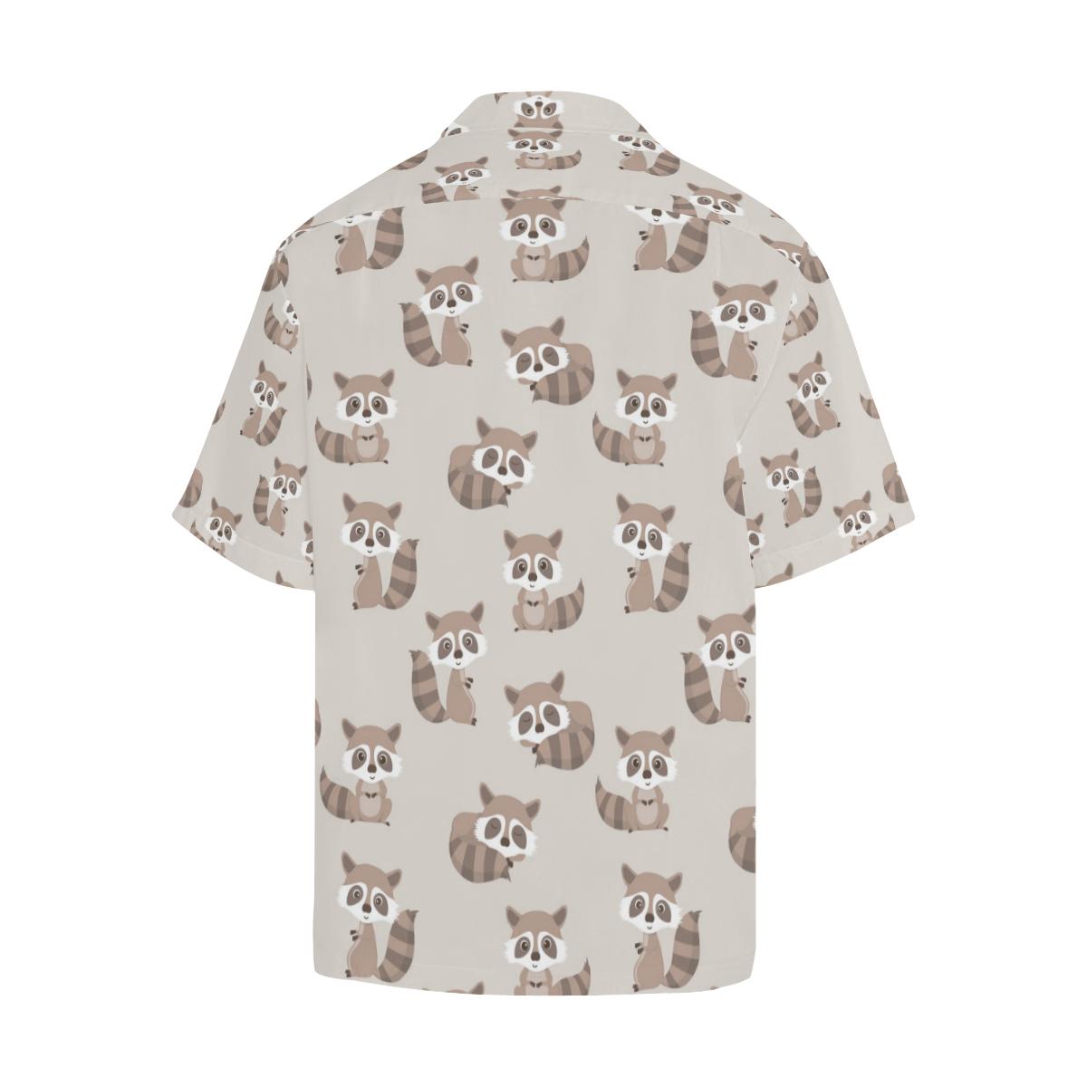 Raccoon Pattern Print Design A Hawaiian Shirt