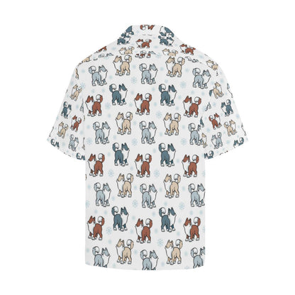 Alaskan Malamute Pattern Print Design Hawaiian Shirt