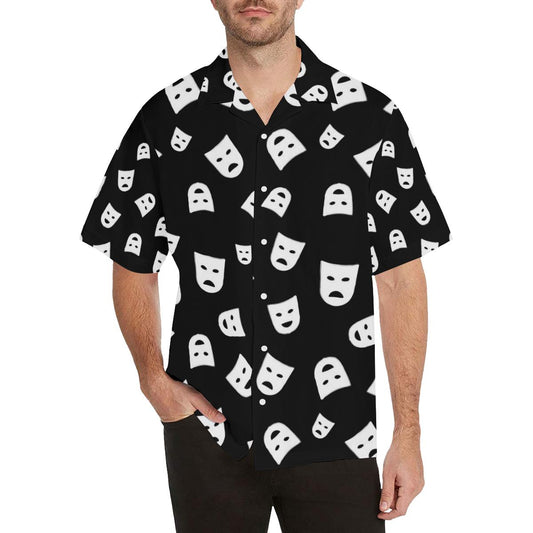 Acting Mask Pattern Print Design Hawaiian Shirt