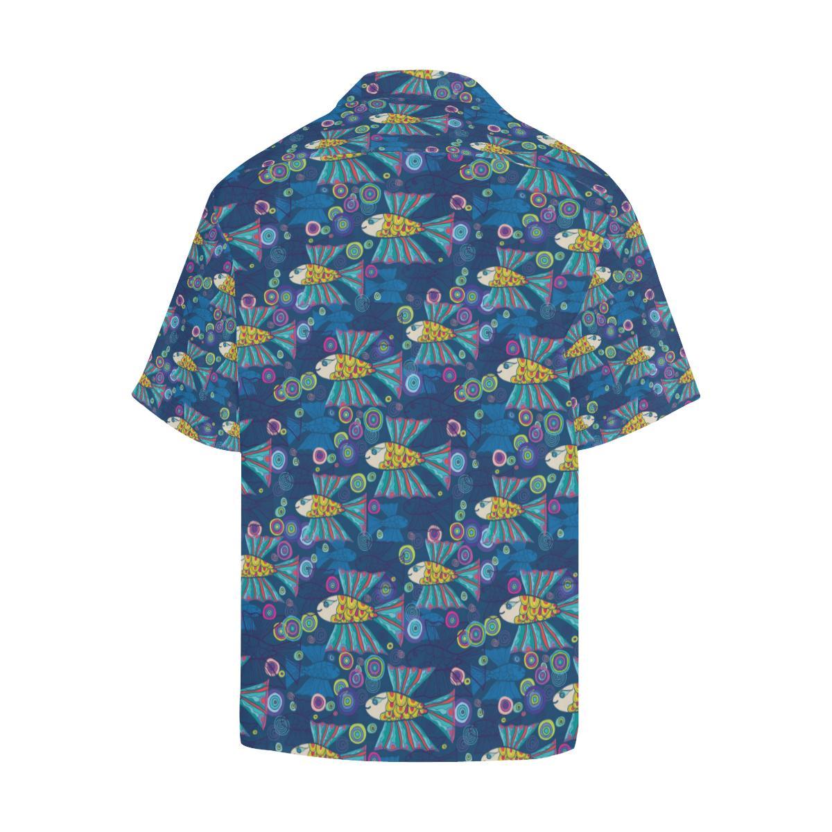 Flying Fish Pattern Print Design Hawaiian Shirt