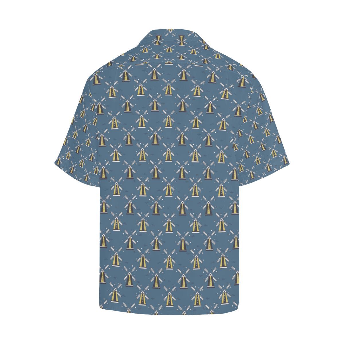 Windmill Pattern Print Design 0 Hawaiian Shirt