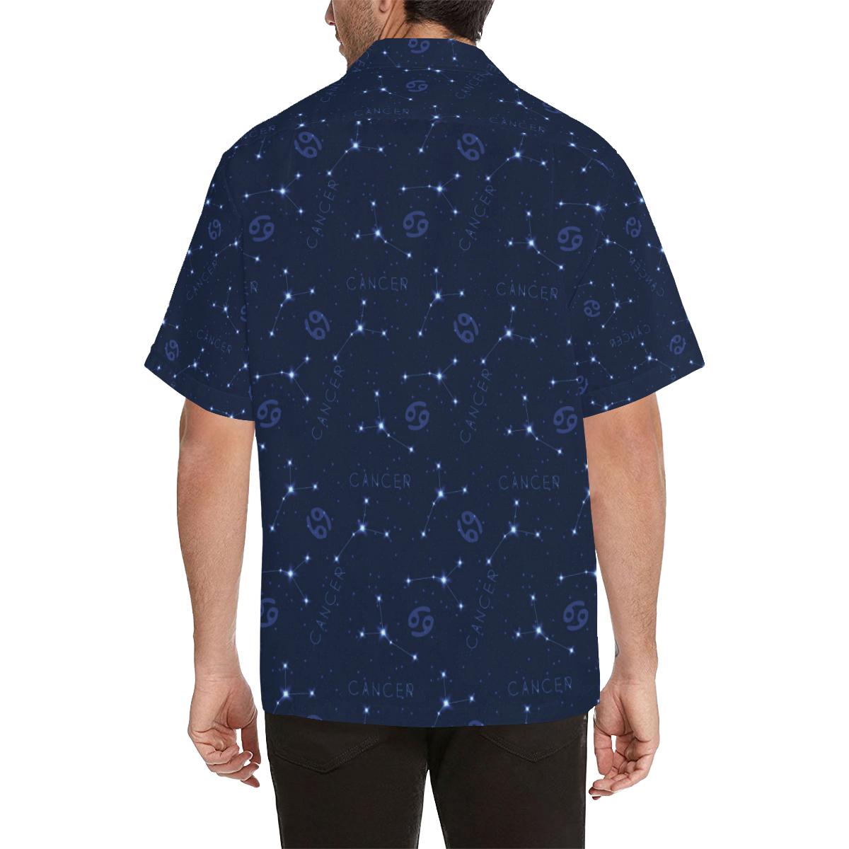 Cancer Zodiac Pattern Print Design Hawaiian Shirt