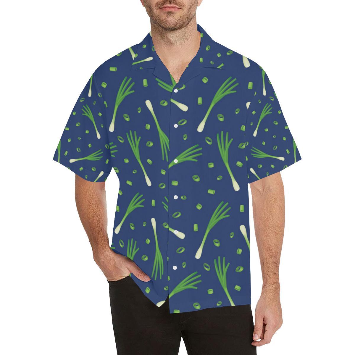 Leek Pattern Print Design Hawaiian Shirt