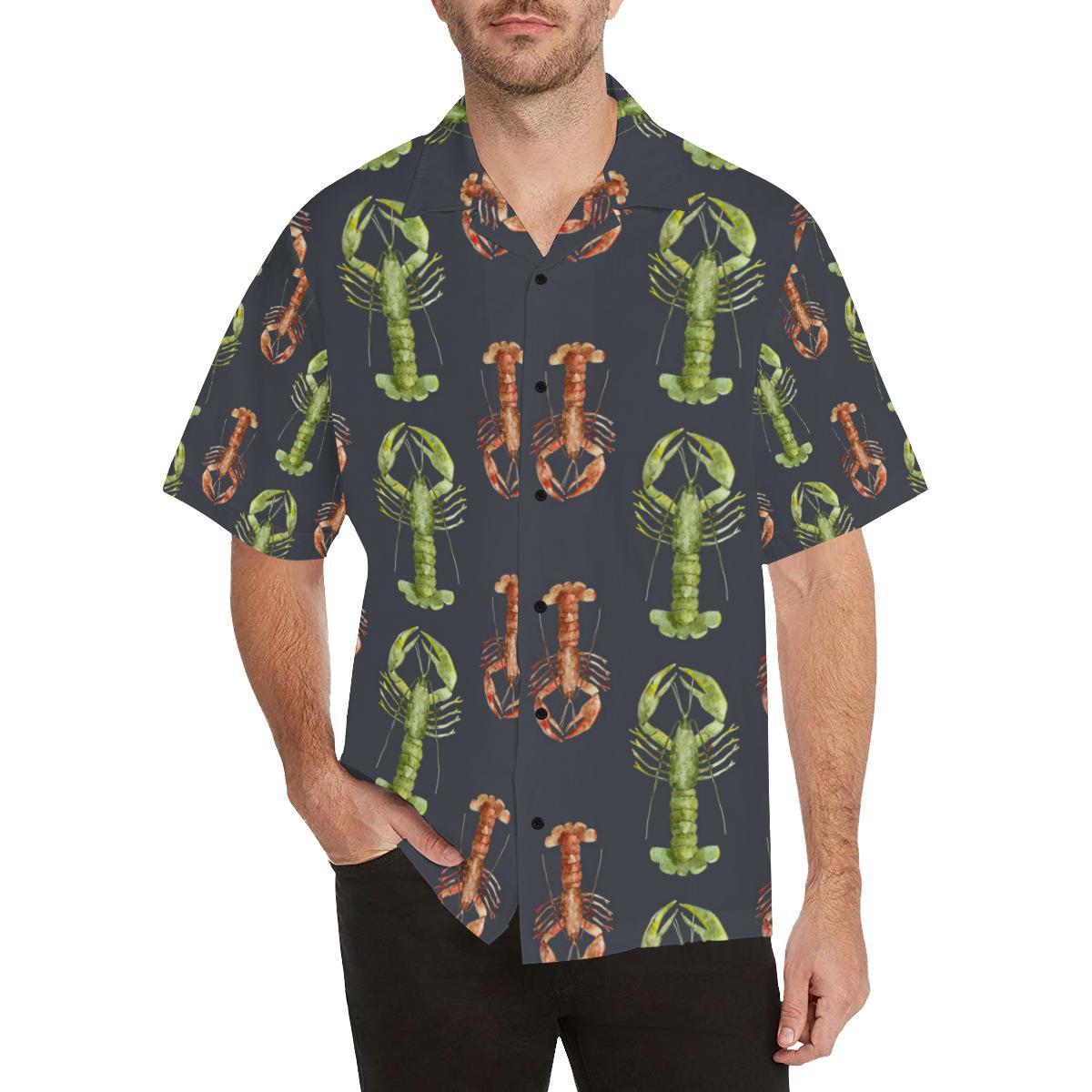 Lobster Pattern Print Design Hawaiian Shirt