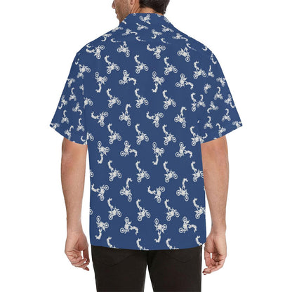 Motocross Pattern Print Design Hawaiian Shirt