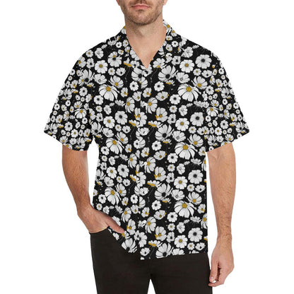 Daisy Pattern Print Design Hawaiian Shirt