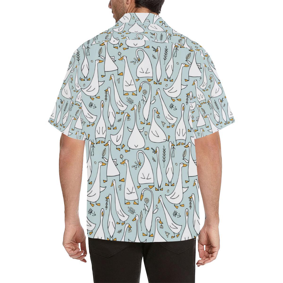 Goose Pattern Print Design Hawaiian Shirt