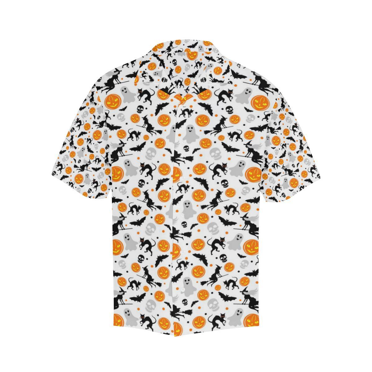 Halloween Pattern Mens All Over Print Hawaiian Shirt