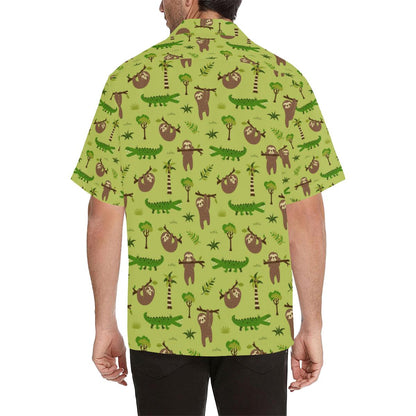 Alligator Pattern Print Design Hawaiian Shirt