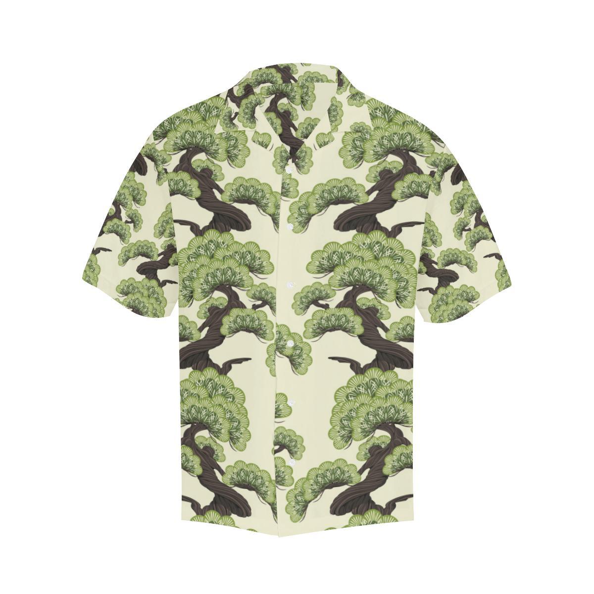 Bonsai Pattern Mens All Over Print Hawaiian Shirt