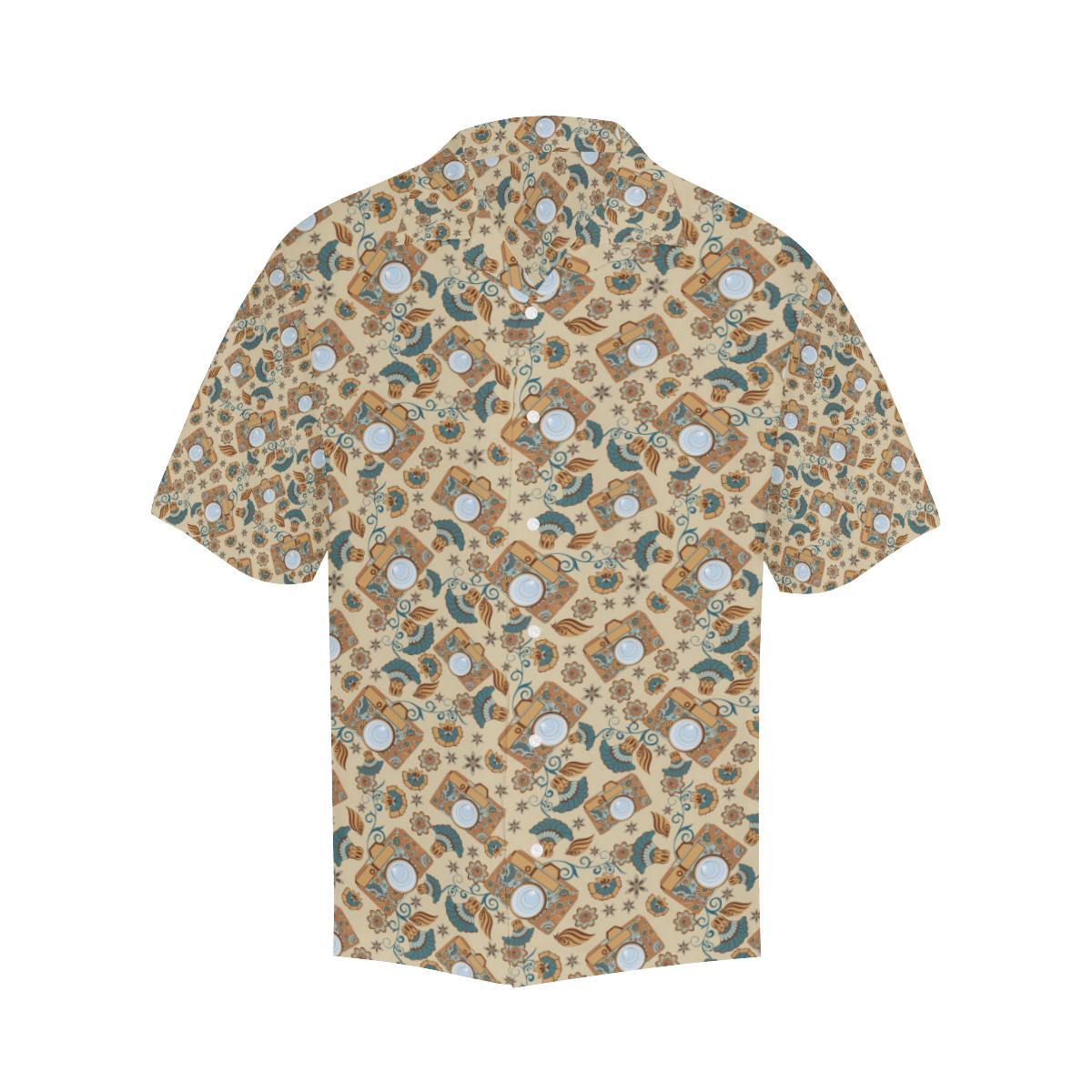Camera Pattern Print Design Hawaiian Shirt