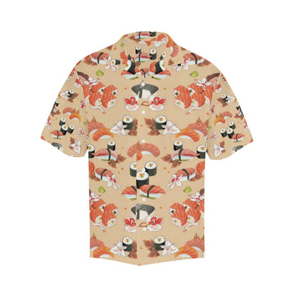 Sushi Pattern Mens All Over Print Hawaiian Shirt