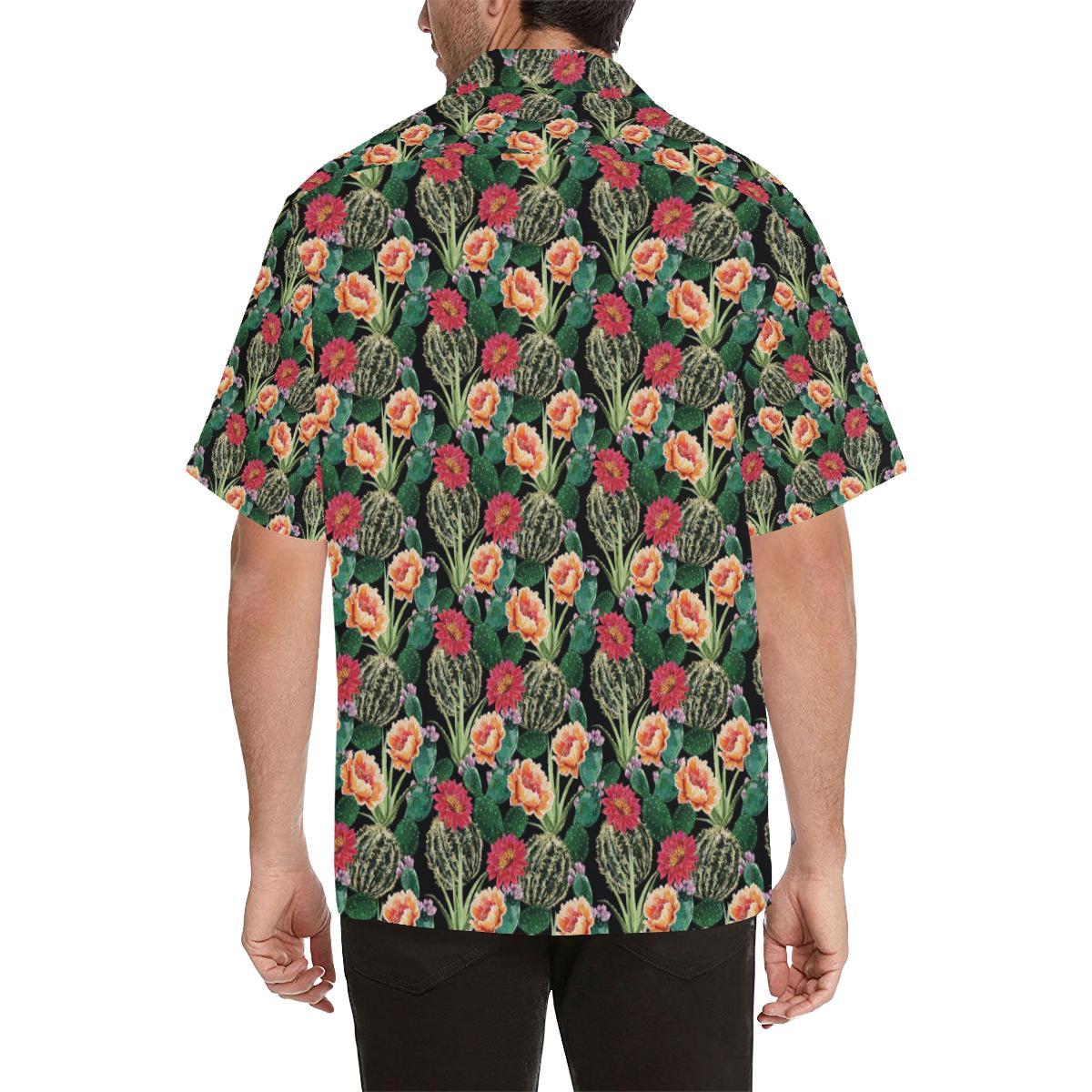 Cactus Pattern Print Design Hawaiian Shirt