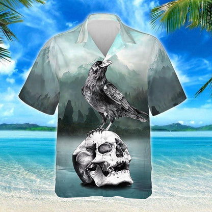 Vikings Raven Hawaiian Shirt Trl1101Hw