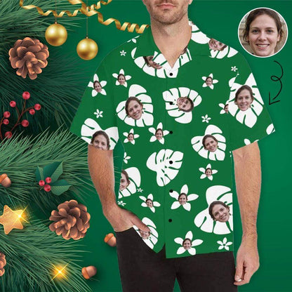 Custom Face Christmas Men's Hawaiian Shirt