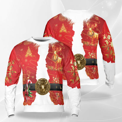 Santa Clause Sweatshirt – Christmas 3D All Over Print Design
