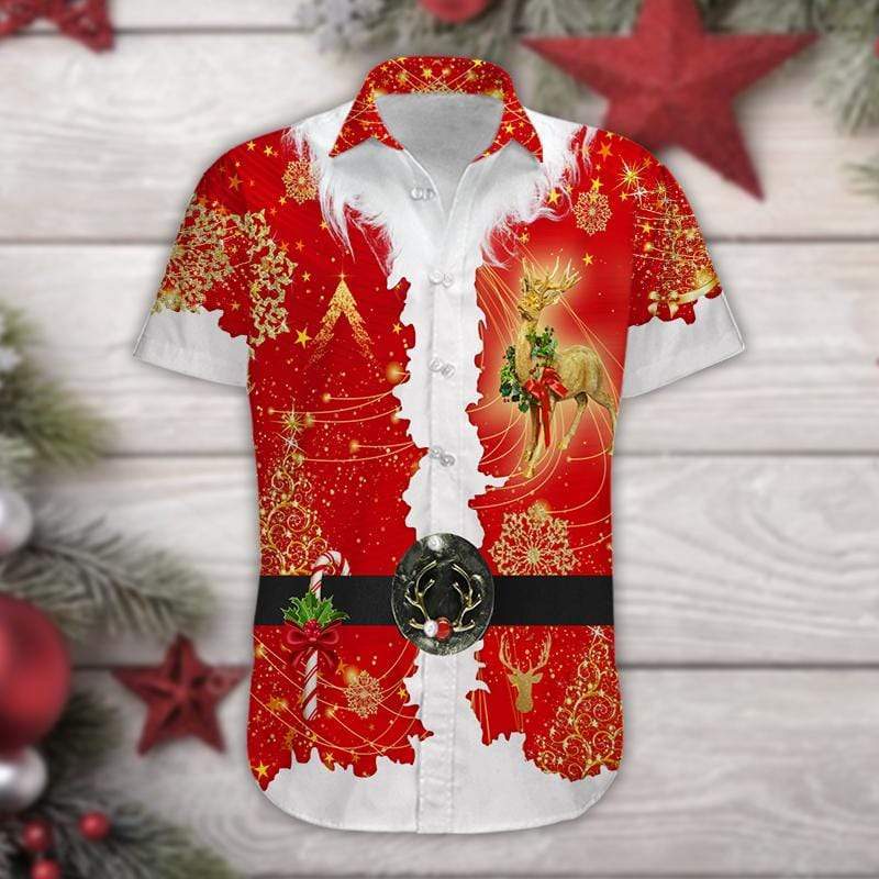 Hawaiian Aloha Shirts Special Santa Claus Costume Christmas #H