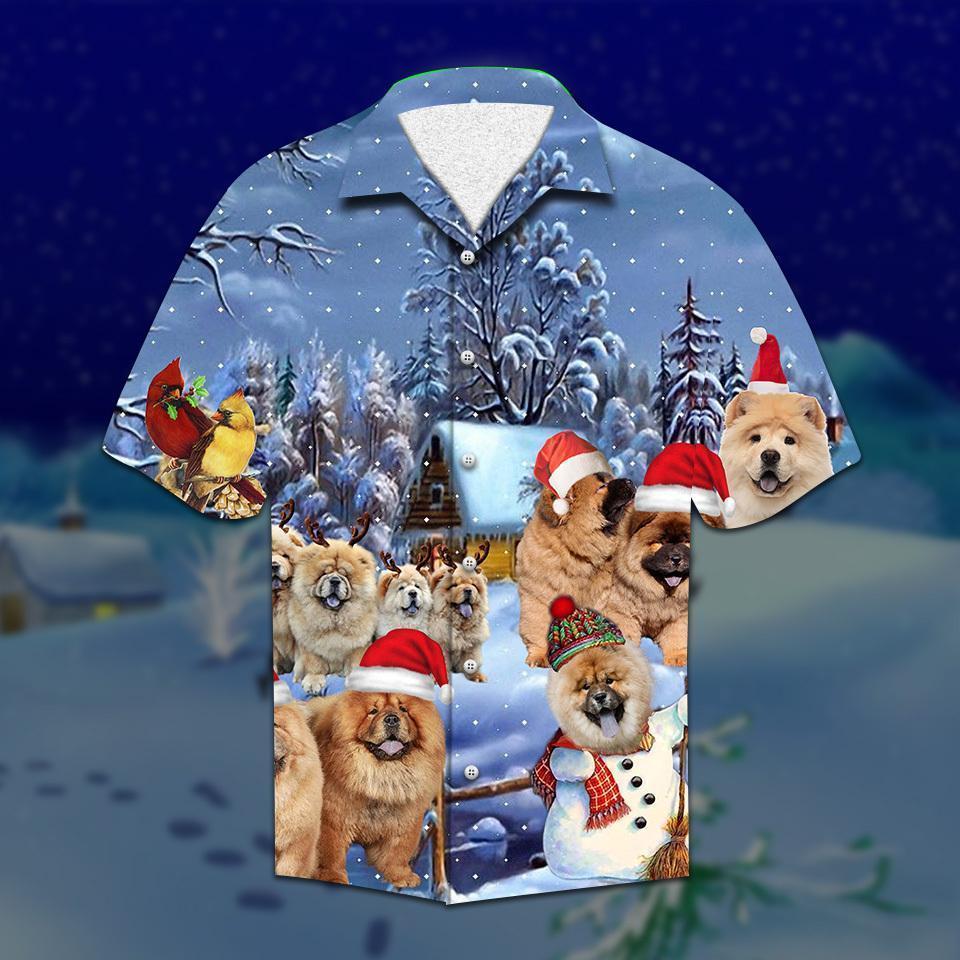 Chow Christmas Hawaiian Shirt