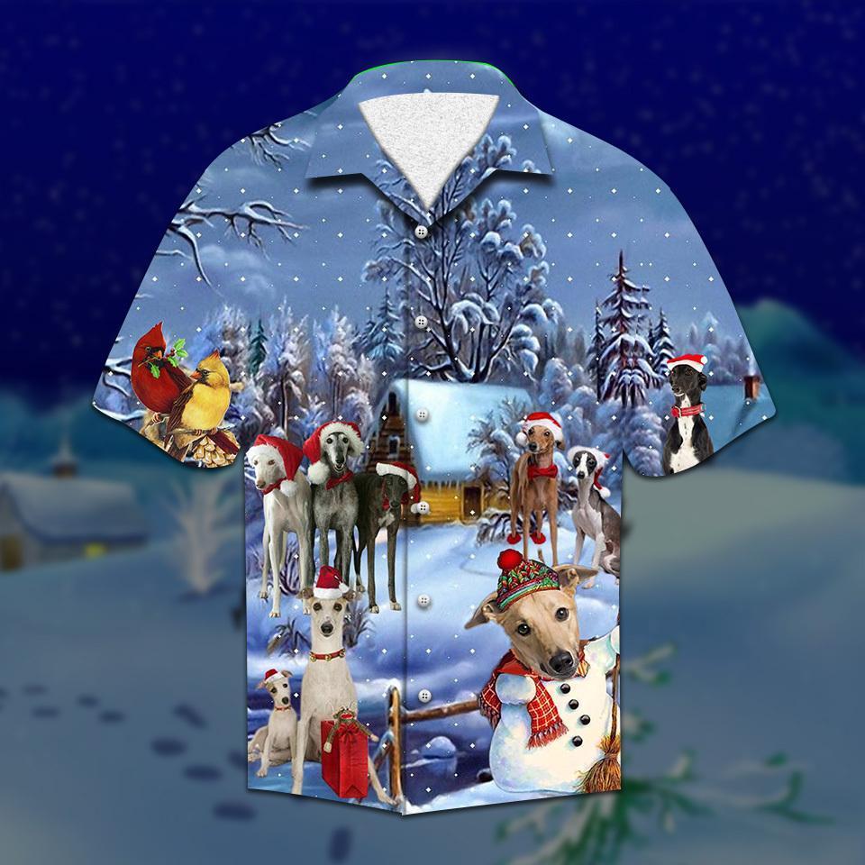 Greyhound Christmas Hawaiian Shirt | For Men & Women | Adult | HW2102