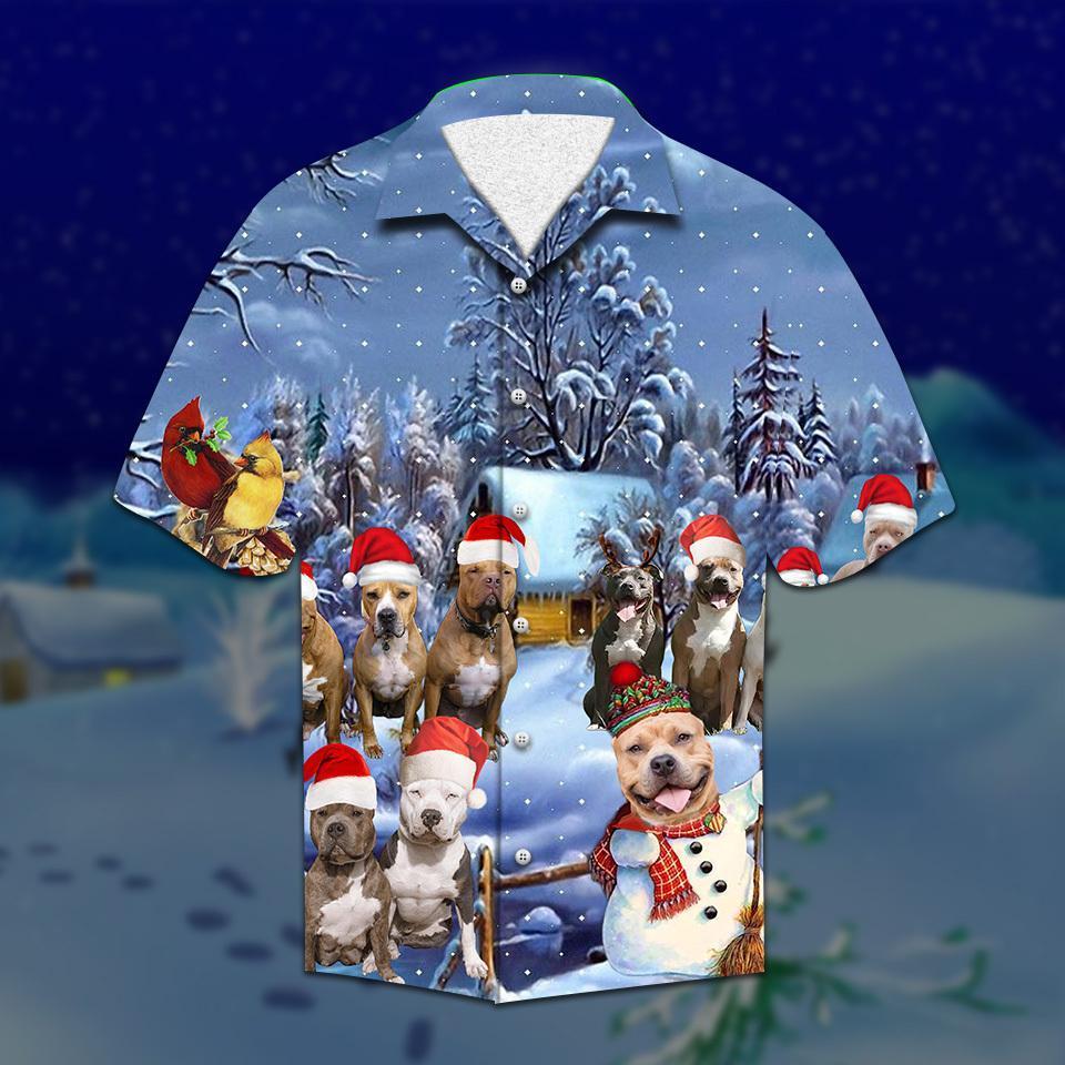 Pitbull Christmas Hawaiian Shirt | For Men & Women | Adult | HW2098