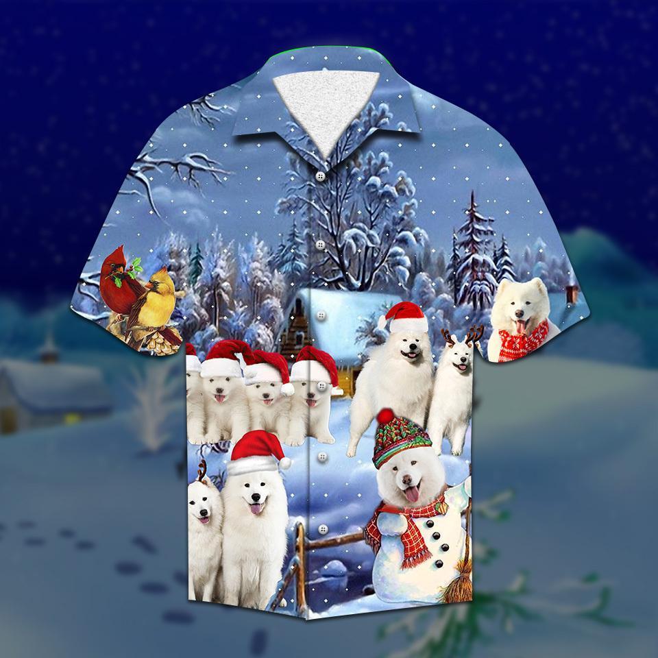 Samoyed Christmas Hawaiian Shirt | For Men & Women | Adult | HW2099