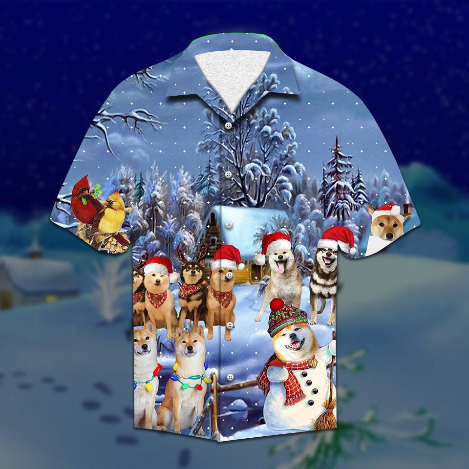 Shiba Christmas Hawaiian Shirt | For Men & Women | Adult | HW2104