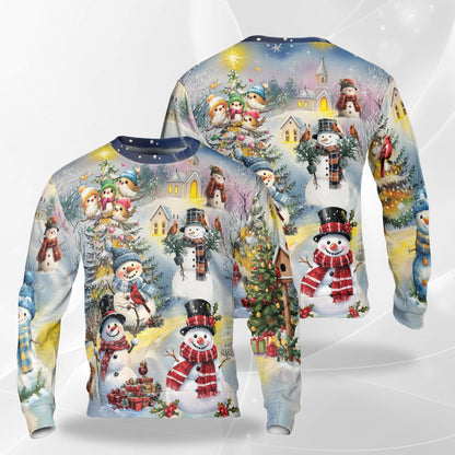 Christmas Snowman Sweatshirt – Christmas 3D All Over Print Design