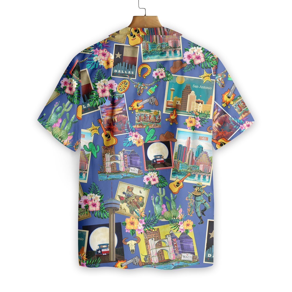 Texas - Pattern Texas Style Hawaii Shirt Short Hawaiian