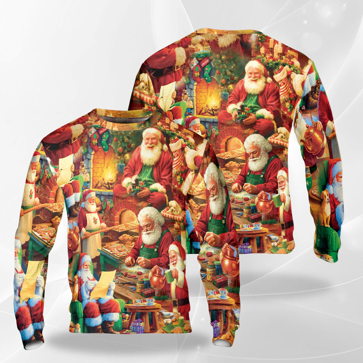 Christmas Santa Clause Sweatshirt – Christmas 3D All Over Print Design