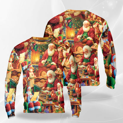 Christmas Santa Clause Sweatshirt – Christmas 3D All Over Print Design