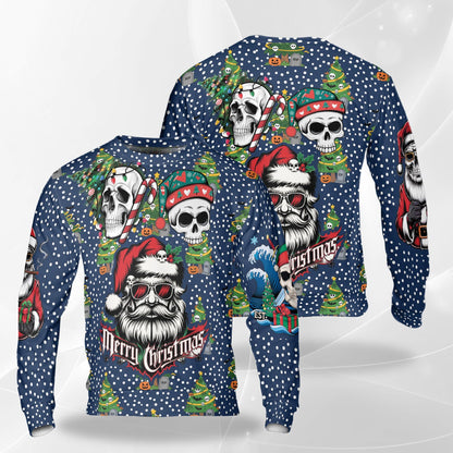 Christmas Skull Sweatshirt – Christmas 3D All Over Print Design